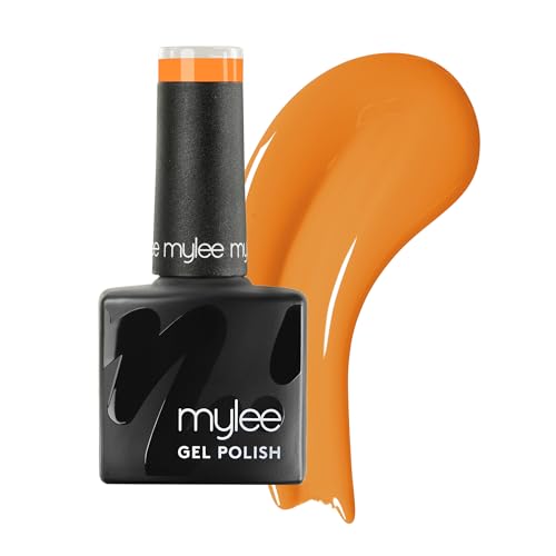 Mylee Gel Nail Polish 8ml [Tangerine Sorbet] - UV/LED Soak-Off Nail Art Manicure Pedicure for Professional, Salon & Home Use [Yellow/Orange Range] - Long Lasting & Easy to Apply