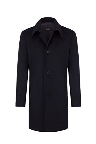 Hugo Boss Men's Wool-Cashmere Task Overcoat (Navy, 44R)