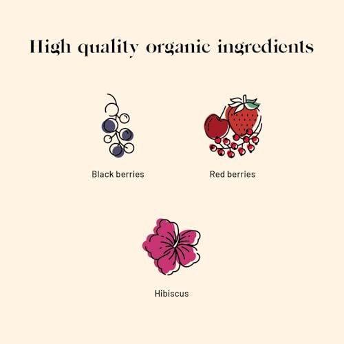 Kusmi Tea - AquaRosa - Organic Herbal Tea with Hibiscus & Berries - Caffeine Free Herbal Tea - Enjoy Hot or Iced - Loose Leaves - Tin Box of 3.5 oz - Quantity for about 50 cups