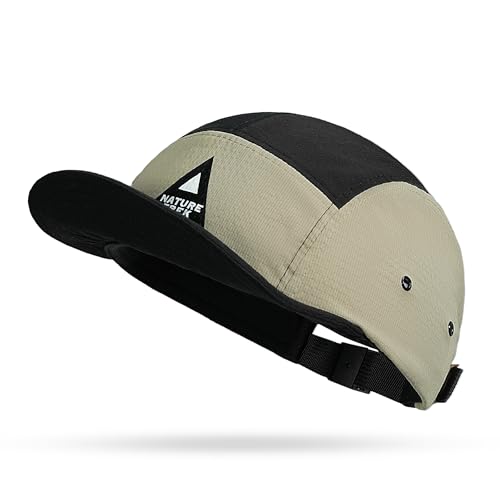 CLAPE Short Brim Hat for Men Lightweight Breathable 5 Panel Cap Quick Dry Summer Hat for Running Fitness and Outdoor Use