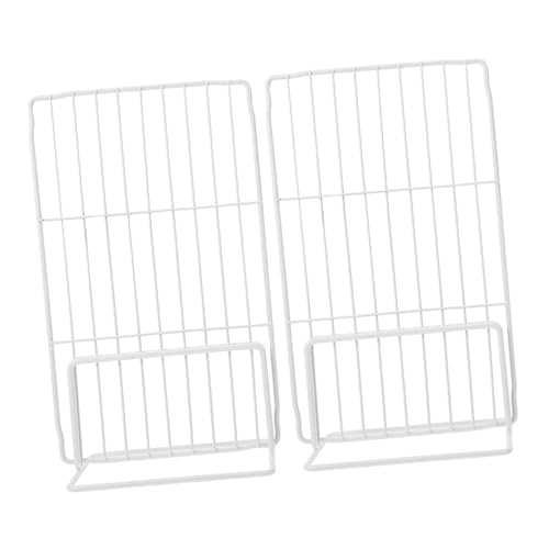 Garneck 2 Piezas Separadores Metálicos para Estantes de Congelador y Frigorífico Ajustables Divisores Resistentes y Duraderos para Organización y Comercial Almacenamiento Práctico para