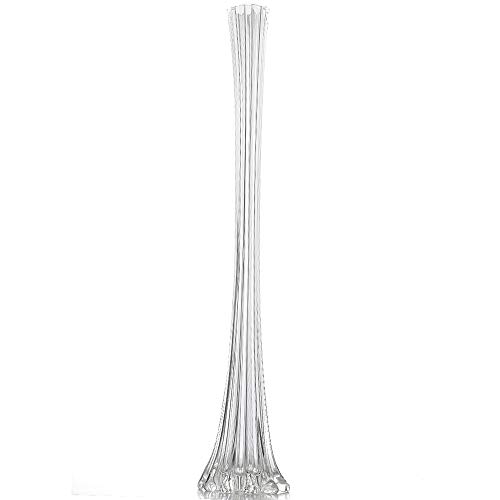 Zucker - Glass Eiffel Tower Vase - Tall Wedding Decoration - Centerpiece DΓΒ©cor for Holidays, Parties, Events and Gatherings (Clear / Bubble Bottom) Zucker - Glass Eiffel Tower Vase - Tall Wedding Decoration - Centerpiece DΓΒ©cor for Holidays, Parties, Events and Gatherings (Clear / Bubble Bottom)