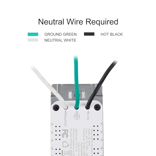 BN-LINK Smart Electrical Outlet with 2 Controlled Plugs and Type-C Charging, in-Wall Smart Wi-Fi Outlet with Voice and APP Remote Control, Compatible with Alexa and Google Assistant, 2.4GHz Wi-Fi Only by BN-LINK - Image 7