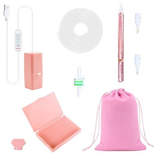 Pintor Eléctrico para Pintura de Gemas,Suministros de Manualidades con Succión Automática Ajustable - Kit de Arte para Pintura con Pedrería al Vacío | para Mujeres Hombres Familia Niños Adolescentes M