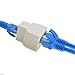 VizGiz 4 Pack RJ45 Splitter Connector Adapter 1 to 2 Female Port Plug 3 Way CAT 5 6 LAN Ethernet 1x2 Coupler Double Socket Network Inline Cat5 Cat5e Cat6 Cables Hub for PC Laptop Security Camera
