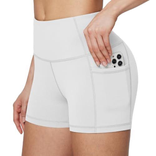 Image of baleaf Women's High Waist Biker Shorts with 3 Pockets