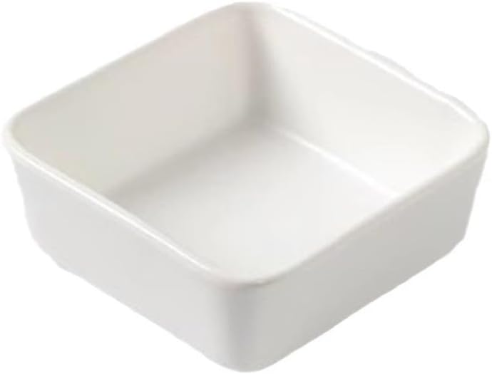Fruit Dried Snacks Nuts 3.5 Inch Bowl Square Dish Hot Pot Sauce Restaurant Ceramic