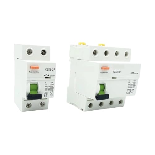 Disjoncteur différentiel type A 16A protégeant les circuits de charge contre les fuites AC