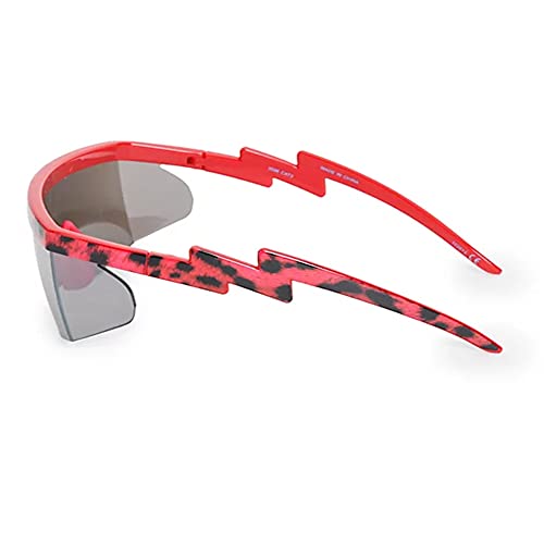 Neff Headwear Women's Brodie Shield Sunglasses, Pink Leopard, One Size3