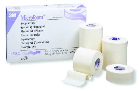 MICROFOAM TAPE ELSTC 3INX5.5YD 3M Microfoam Surgical Tape Box of 4 3M 15283