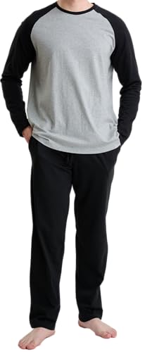 GIVEITPRO Cotton Men's Sleepwear Long Sleeve Top and Bottom Pajama Set
