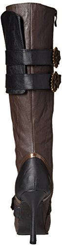 Ellie Shoes Women's 420 Quinley 4" Knee High Steampunk Boot with Laces3