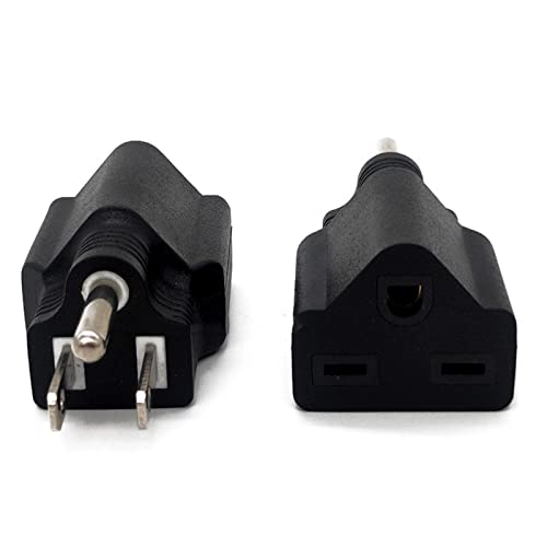 120V to 220-240V Plug Adapter Household Plug Adapter, 5-15P to 6-15R2