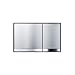 Geberit 115.792.GH.1 Sigma60 Complete Toilet Actuator Rough-In and Trim Set, Brushed Chrome