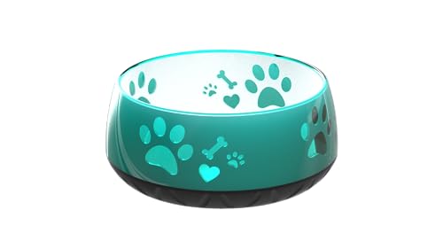 Hundenapf für kleine und große Hunde - Futternapf & Trinknapf für mittlere Hunde (M 1010ml), rutschfest, Smaragdgrün