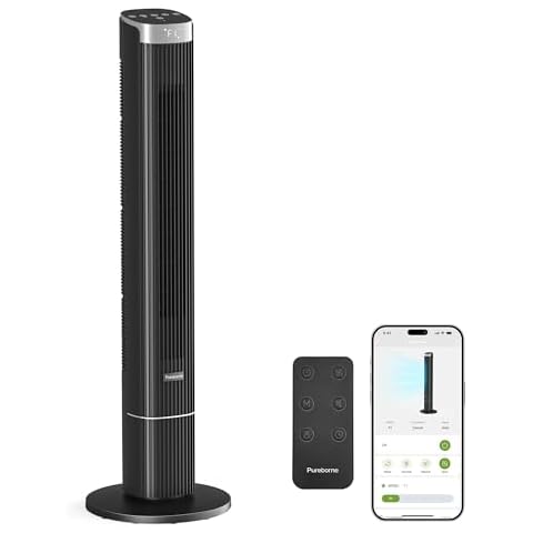 Pureborne 42 Inch Smart Tower Fan with Remote & App Control Cover