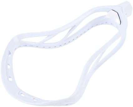 Unstrung Lacrosse Heads, Lacrosse Stick Heads Replacement Constructed from Premium Nylon for Competition Sports Training (White)