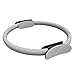 FBSPORT Pilates Attrezzi 15 Pollici, Pilates Ring con Doppia Impugnatura Antiscivolo, Circle Pilates Attrezzature per Il Fitness Yoga a Casa (Light Grey)