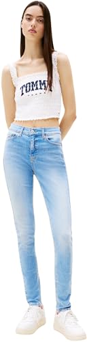 Tommy Jeans Damen Jeans Hose Nora Skinny Mid Rise, Blau (Denim Light), 25W/28L – Ansicht 6