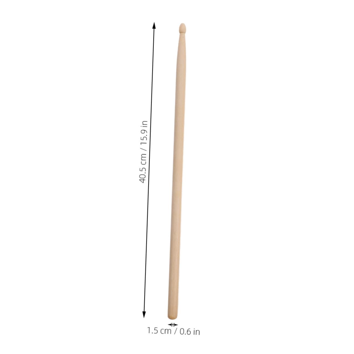 Holz Drumsticks 5a, 12 Paar, Klassische Stäbe für Musiker | Beige Ausführung, Angenehmer Griff mit Präziser Verarbeitung, Geeignet für Bandproben und Unterricht