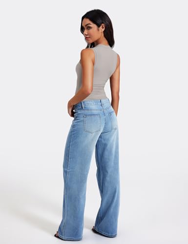 Image of YEOREO Women Basic Mock Neck Workout Crop Top Sleeveless Double Lined Tank Tee Slim Fitted Ruched Going Out Camisole