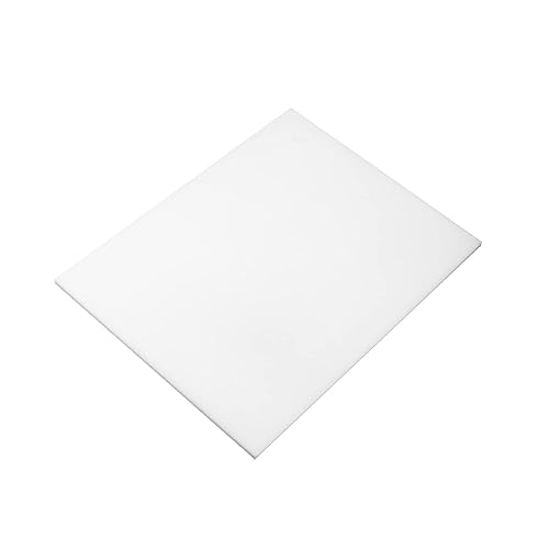 Othmro Hoja de plástico POM blanca de 0.2 x 7.87 x 9.84 pulgadas, 1 unidad, lámina de plástico rígido imprimible y duradero, materiales de bricolaje