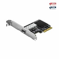 TRENDnet, TEG-10GECSFP, 10 Gigabit PCIe SFP+ Netzwerkadapter, konvertiert einen PCIe-Steckplatz in einen 10G SFP+-Steckplatz, unterstützt 802.1Q, Standard- und Low-End-Medien enthalten – Ansicht 8