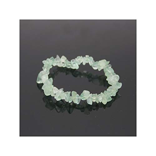 Pulsera Chip de Fluorita Verde Minerales y Cristales, Belleza energética, Meditacion, Amuletos Espirituales