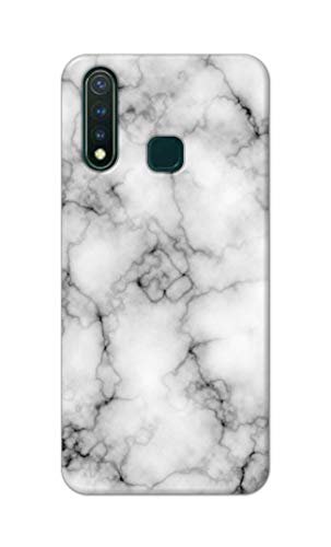 Image of Light White Marble Texture Natural Pattern Hard Back Case Cover for Vivo Y19 / Vivo U3 (6.53 inch) Back Cover -(J5) VNS2230