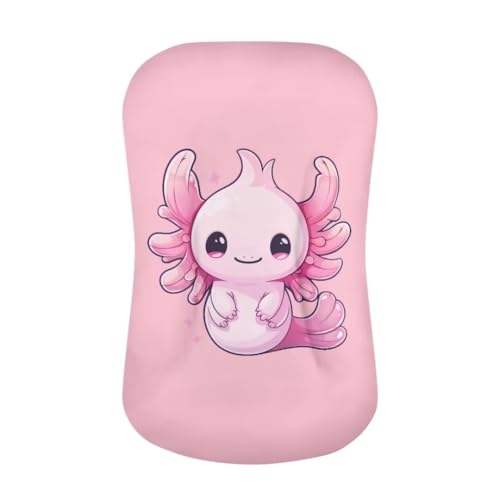 Image of ZOUTAIRONG Cute Axolotl Bassinet Sheet Set Snug Fitted Cradle Fitted Sheets Stretchy Ultra Soft for Oval Rectangle Hourglass Bassinet Mattress Unisex Boy Girl Pink