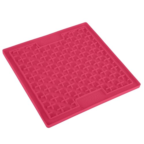 LICKIMAT Buddy - in 2 Größe und div. Farben, Farbe:pink, Größe:small - 20 x 20cm