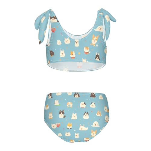KLL Pet Dogs Girls' Two Piecing Bikini Set Beach Swimsuit Swimming Suits Adjustable Strap2