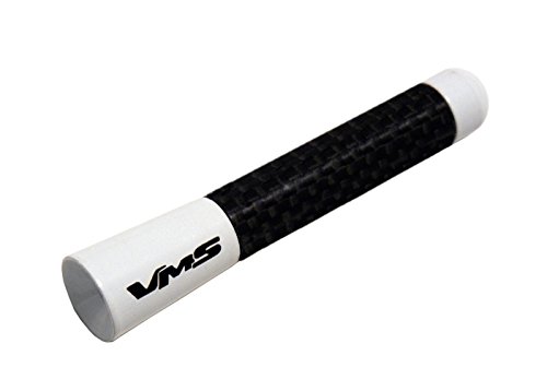 WHITE with BLACK Real CARBON FIBER CNC Machined Billet Aluminum Short 3