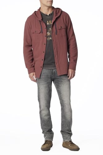 UNIONBAY Men's Hughie Gauze Button-up Hoodie2