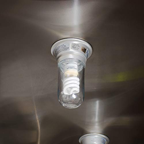 Glass Globe Replacement for Light Fixture (1 Pack) – Covers Bulbs in Kitchen Hoods, Walk-In Refrigerators, Ceiling & Outdoor Lights – Replacement Globes for Light Fixture - L10-X006 by FryOilSaver Co. by THE FRYOILSAVER COMPANY - Image 7