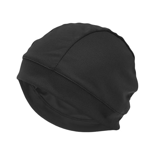 VekAuto Gorra De Ciclismo Absorción De Sudor Y Humedad Transpirable Forro De Casco Tela De Malla De Seda Baiku Negro 26x15.5cm 1 Pc