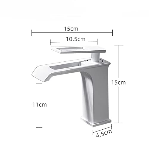 Robinet de Salle de Bain Chaud et Froid Anti-traces Laiton