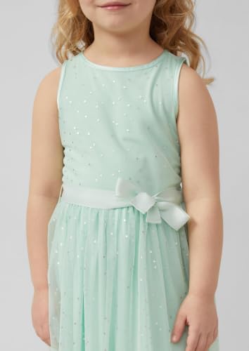 s.Oliver Junior Mädchen Kleid – gepunktet, Bindegürtel, ärmellos – Ansicht 2