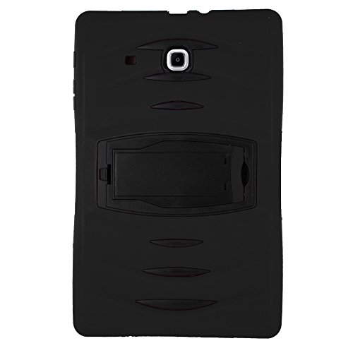 Kiq Galaxy Tab E 9.6" Sm-T560 Case, Shockproof Heavy Duty Military Armor Hybrid Case Cover Rugged Impact Drop Protection For Samsung Galaxy Tab E 9.6 T560 T560Nu T560Nz T567 (Black) #TOP1