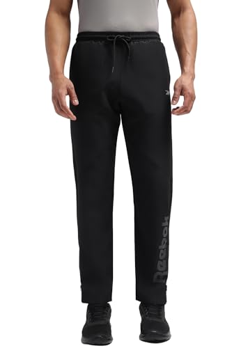 Image of Reebok Men's Track Pants - Performance Trackpants 3 E - Durable Polyester Gym & Training Pants