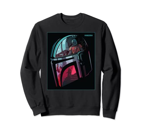 Star Wars The Mandalorian Neon Helmet Sudadera
