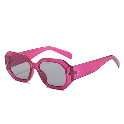 Lunettes de soleil de luxe carrées de mode pour femmes nuances UV400 extérieures punk