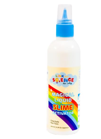 Link With Science All-in-One Magical Liquid Slime Activator-Replaces Borax, Contact Lens Solution and Baking soda for Slime Making Environment Friendly (Pack of 1) (B09GYDS9X4) Amazon Price History, Amazon Price Tracker
