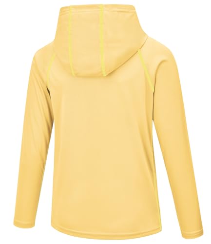 Image of Boys Grils Long Sleeve Sun Shirts UPF50+ Hoodie Thumbhole Rash Guard Quick Dry Atheltic Hiking Workout Water Playing