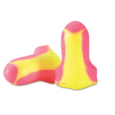 Leight Sleepers Earplugs, Cordless, Foam, Pink/Yellow, 10 Pair/Pack, 6 Packs/Box