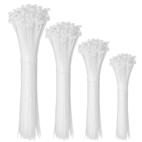 200 Pièces Collier de Serrage 100/150/200/300mm, Attache Câble, Serre Câbles Rilsan Nylon, Serflex Plastique Professionnelles Pour Gérer les Différents...
