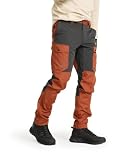 RevolutionRace Rambler lekkie spodnie męskie PRO lekkie spodnie do aktywności na świeżym powietrzu, Dusty Orange / Anthracite, M