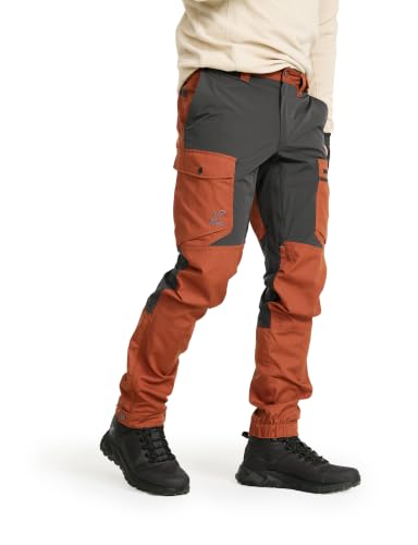 RevolutionRace Rambler lekkie spodnie męskie PRO lekkie spodnie do aktywności na świeżym powietrzu, Dusty Orange / Anthracite, M