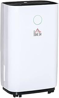 HOMCOM 20L/Day 4000ML Portable Quiet Dehumidifier for Home Laundry Room Bedroom Basement, Electric Moisture Air De-Humidifier with 3 Modes