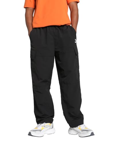 Puma Lifestyle Classics Cargo Pantaloni Lunghi in Tessuto da Uomo con vestibilità Ampia